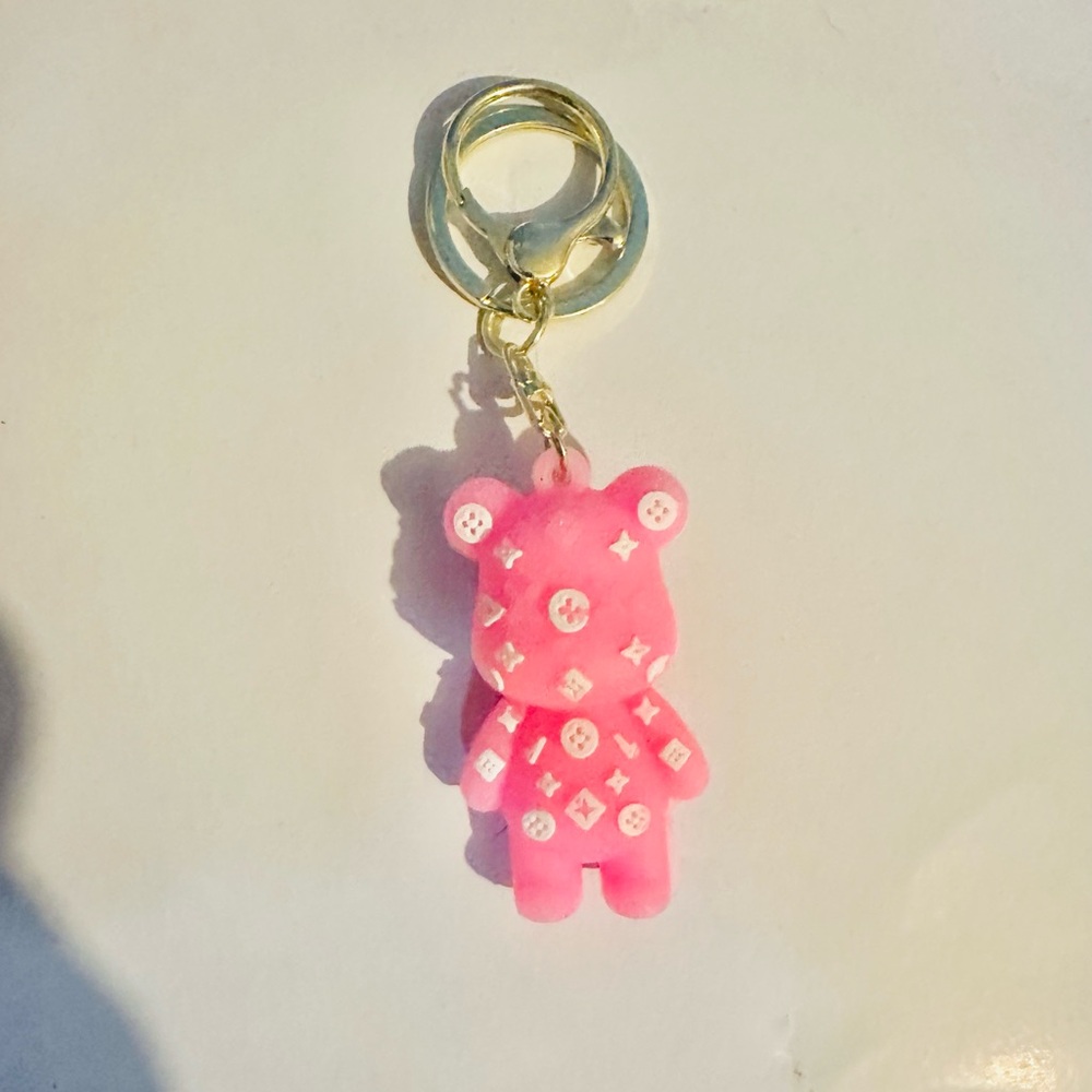 Adorable Bear Bagcharm/Keychain (Pink) - Picture 2 of 2